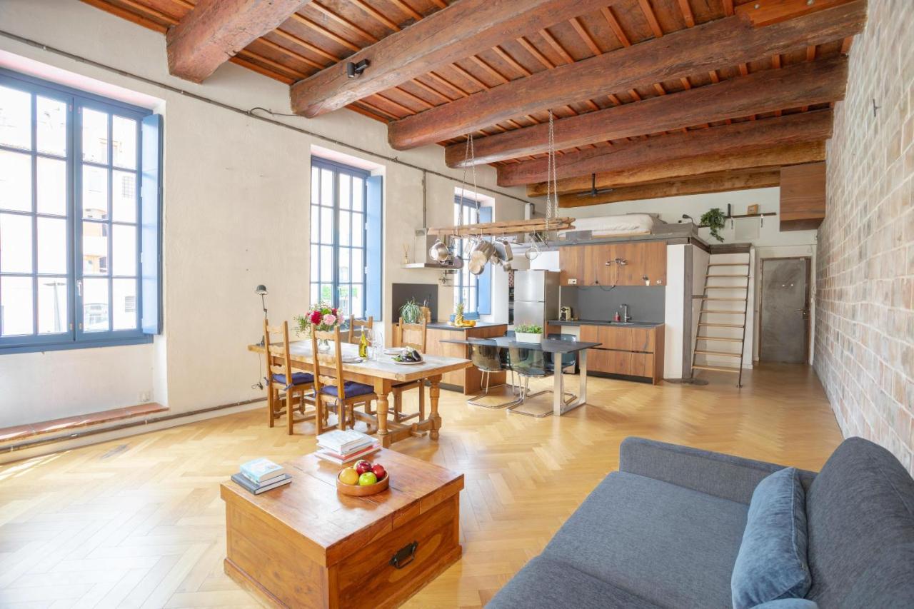 Sunny Stylish Spacious Loft In Old-Port Марсель Экстерьер фото